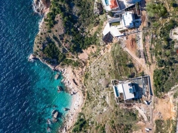 Grundstück Luftaufnahme von oben